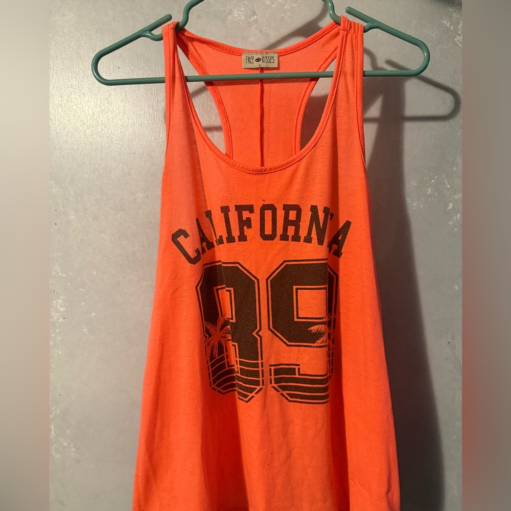 Orange California 89 Tank Top